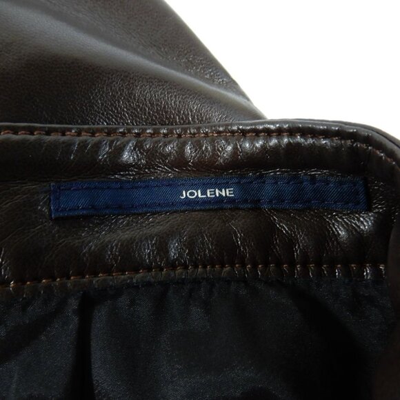 Citizens of Humanity Jolene Jeans Pants Size 30 High Rise Leather Brown NEW - Picture 6 of 10